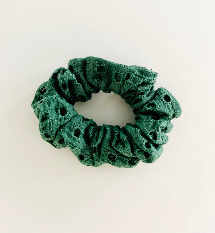 Cotton Scrunchies Eyelet