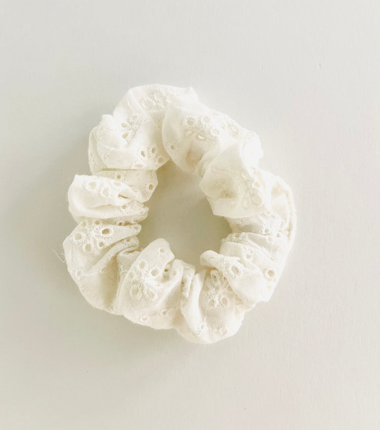Cotton Scrunchies Eyelet